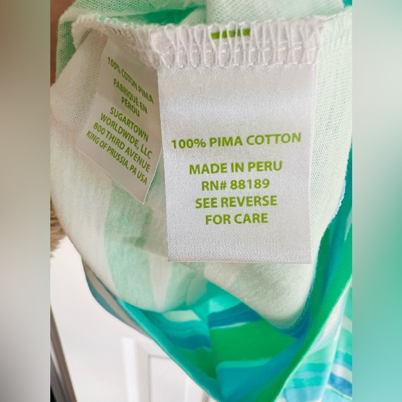 Lilly Pulitzer Linden Dress Seaspray Blue Sea Stripe Size XL - Picture 4 of 4